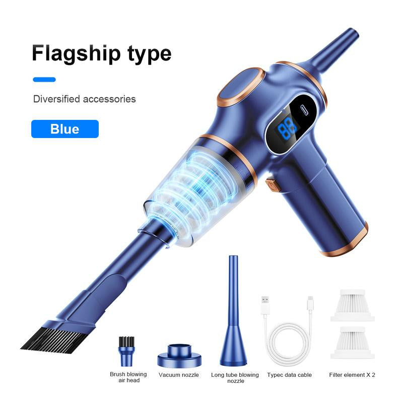 2-In-1 12000Pa Car Vacuum Cleaner Portable Wireless Handheld Vacuum Cleaner, High Power Vacuum Cleaner & Air Purifier, Home Vacuum Cleaner for Sofa, Office, Pet, Home, Smart Power Display, Holiday Gifts Dustbuster Compact Vacuum Mini Car Air Duster