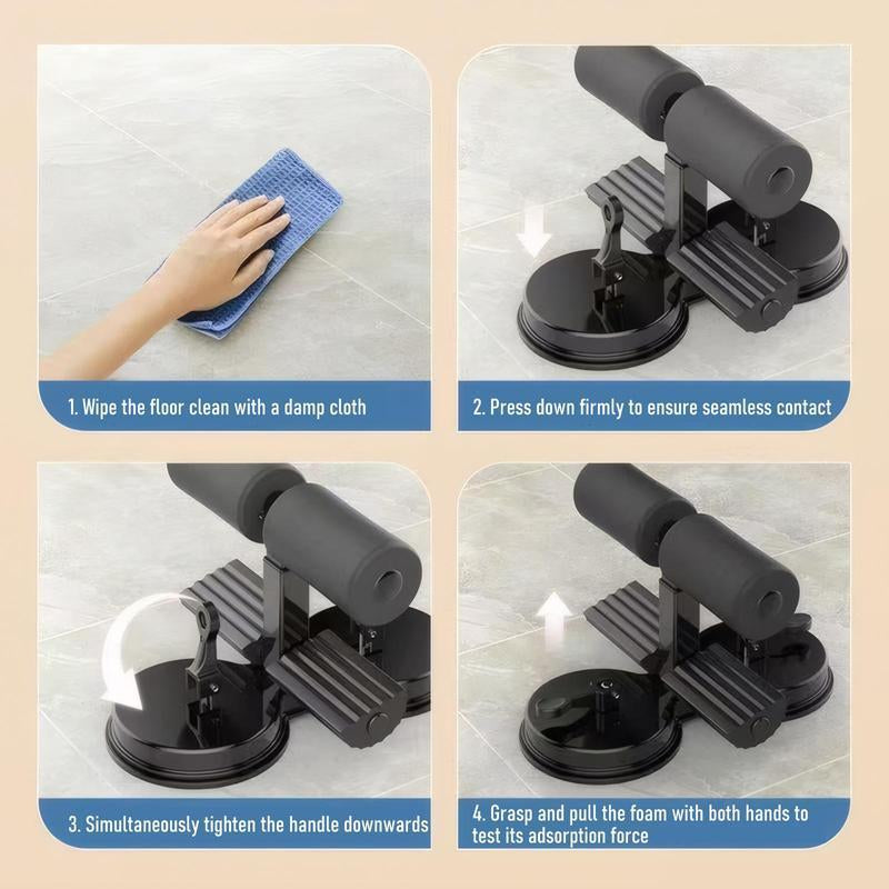 Sit up Exercise Equipment for Home Workouts Sit up Bar Foot Holder Rubber Suction Cup Abs Assistant Device Ab Crunch Machine Sit up Foot Anchor Easy Home Abs Workout Tool