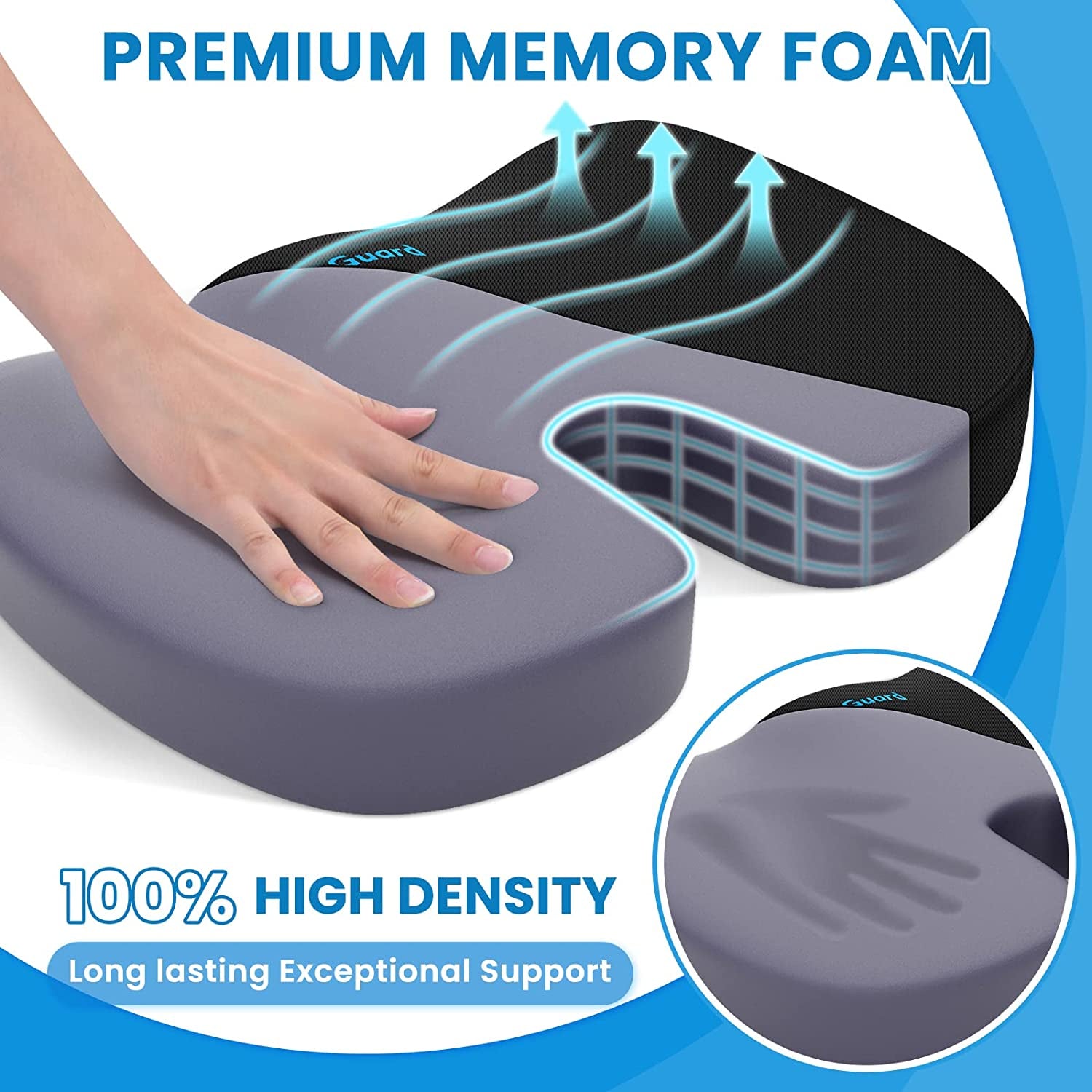 Memory Foam Seat Cushion,Non-Sl