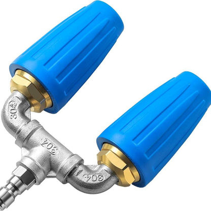 Triple Turbo Nozzle Pressure Washer 360° Rotating Turbo Nozzle with 1/4" Quick Connector 2.0 Orifice 3-In-1 Turbo Nozzle 4000 PSI