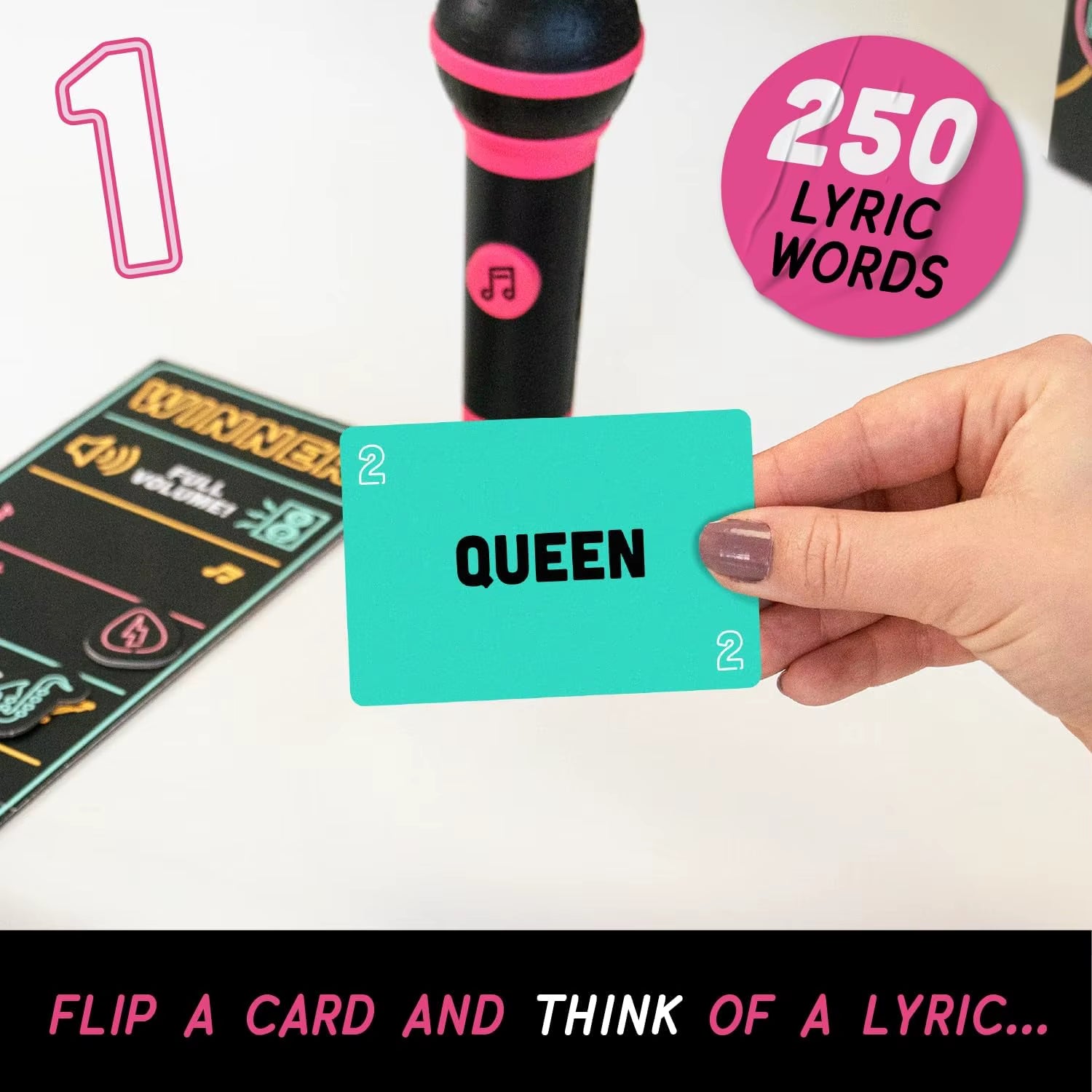 Lucky Egg Official Grab the Mic Family Karaoke Board Game 2-10 Players Game for Hilarious Game Nights Birthday Party Kids Gift