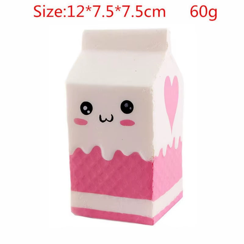 Jumbo Popcorn Anti-Stress Squeeze Toys Kawaii Food Fries Chips Milk Bag Slow Rising Soft Squeeze Toy Fun Gags Joke Party Props