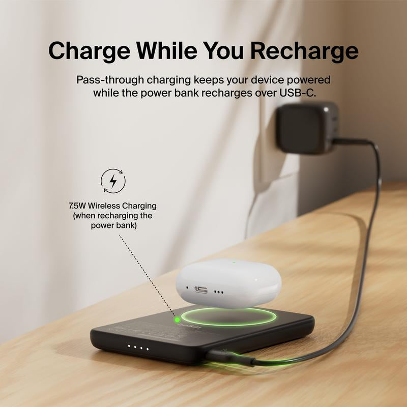 Belkin Boostcharge Slim Magnetic Power Bank 5K