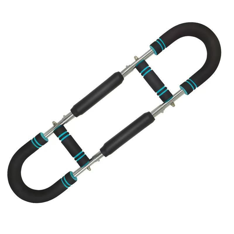 Men’S Arm Trainer, Adjustable Chest & Arm Strength Workout Bar, Portable Resistance Power Twister for Home Gym Training