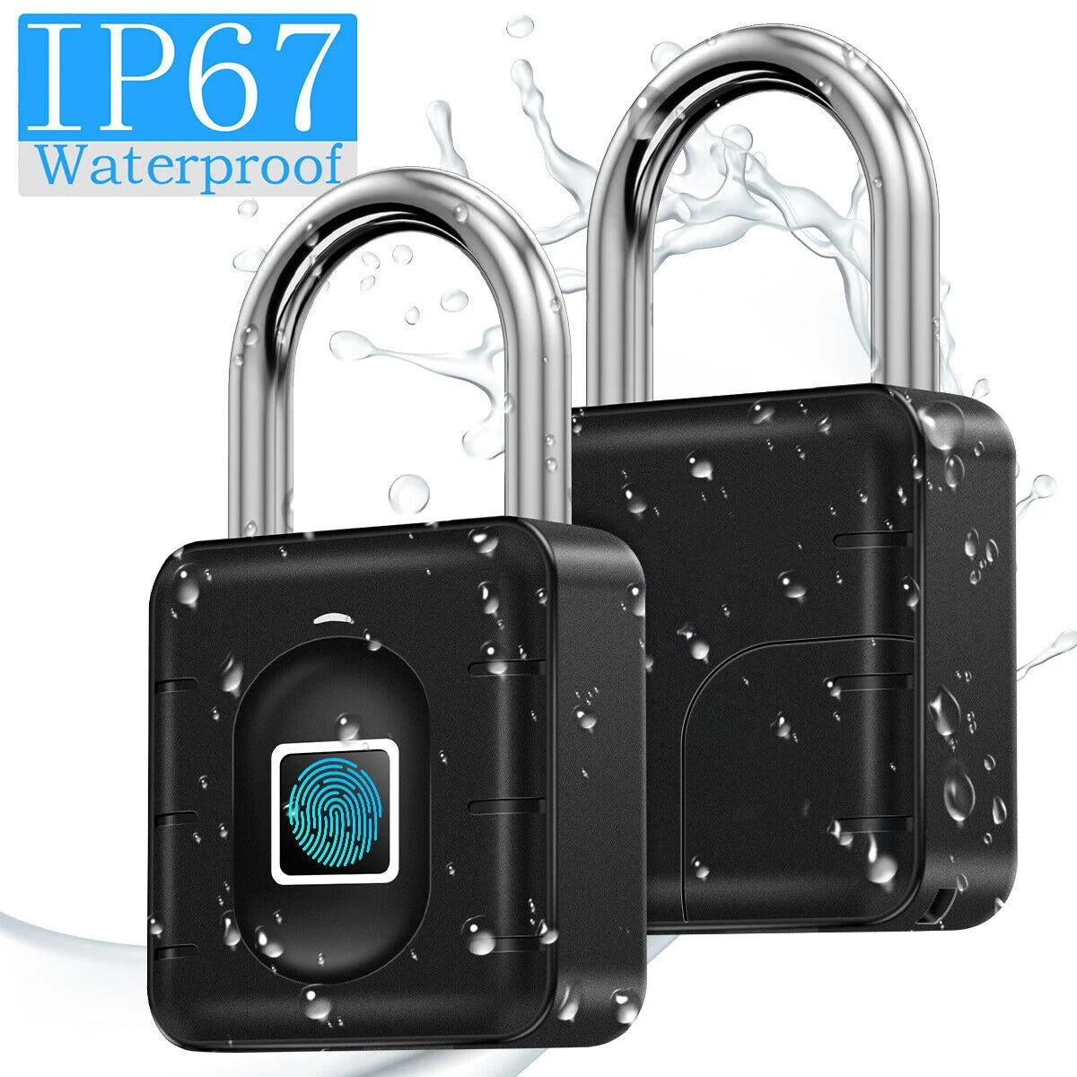 Waterproof Fingerprint Padlock Lock Smart APP Bluetooth Lock Door Keyless