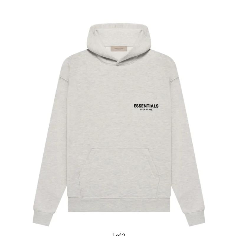 Essentials Fear of God Light Oatmeal Hoodie Fit for Everyday Wear Sweatshirts Pullover Menswear