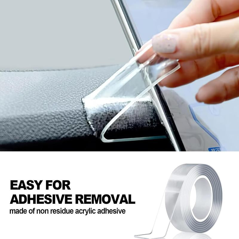 Heavy Duty(9.85Ft), Nano Double Sided Adhesive Tape, Clear Mounting Tape Picture Hanging Adhesive Strips. Double Sided Tape Heavy Duty(9.85Ft), Nano Double Sided Adhesive Tape, Clear Mounting Tape Picture Hanging Adhesive Strips.