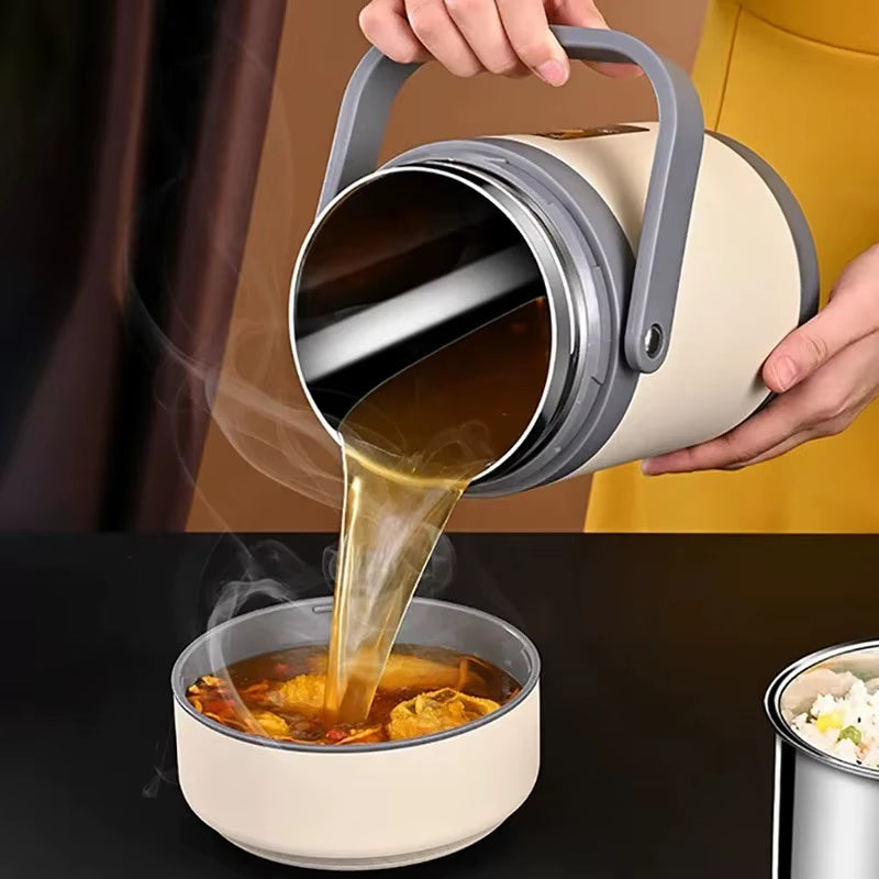 USB Electric Heated Lunch Box Stainless Steel Food Warmer Bento Thermal Boxes for Office School Lunch Box Container Constant 65℃