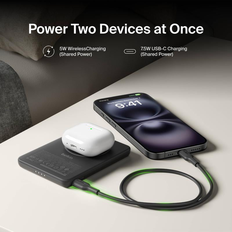 Belkin Boostcharge Slim Magnetic Power Bank 5K