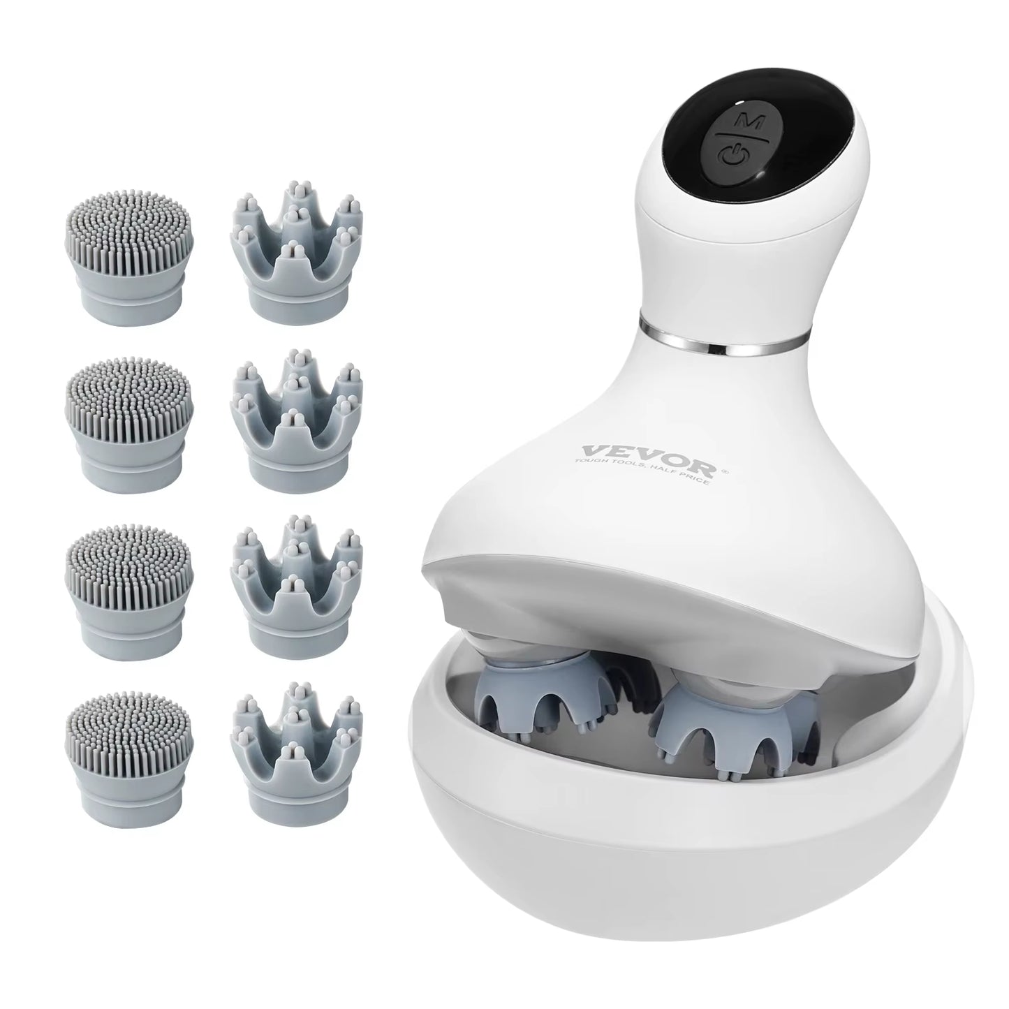 Succebuy Electric Scalp Massager Rechargeable Head Massager Hair Growth Waterproof Portable Kneading Electric Scalp Scratcher