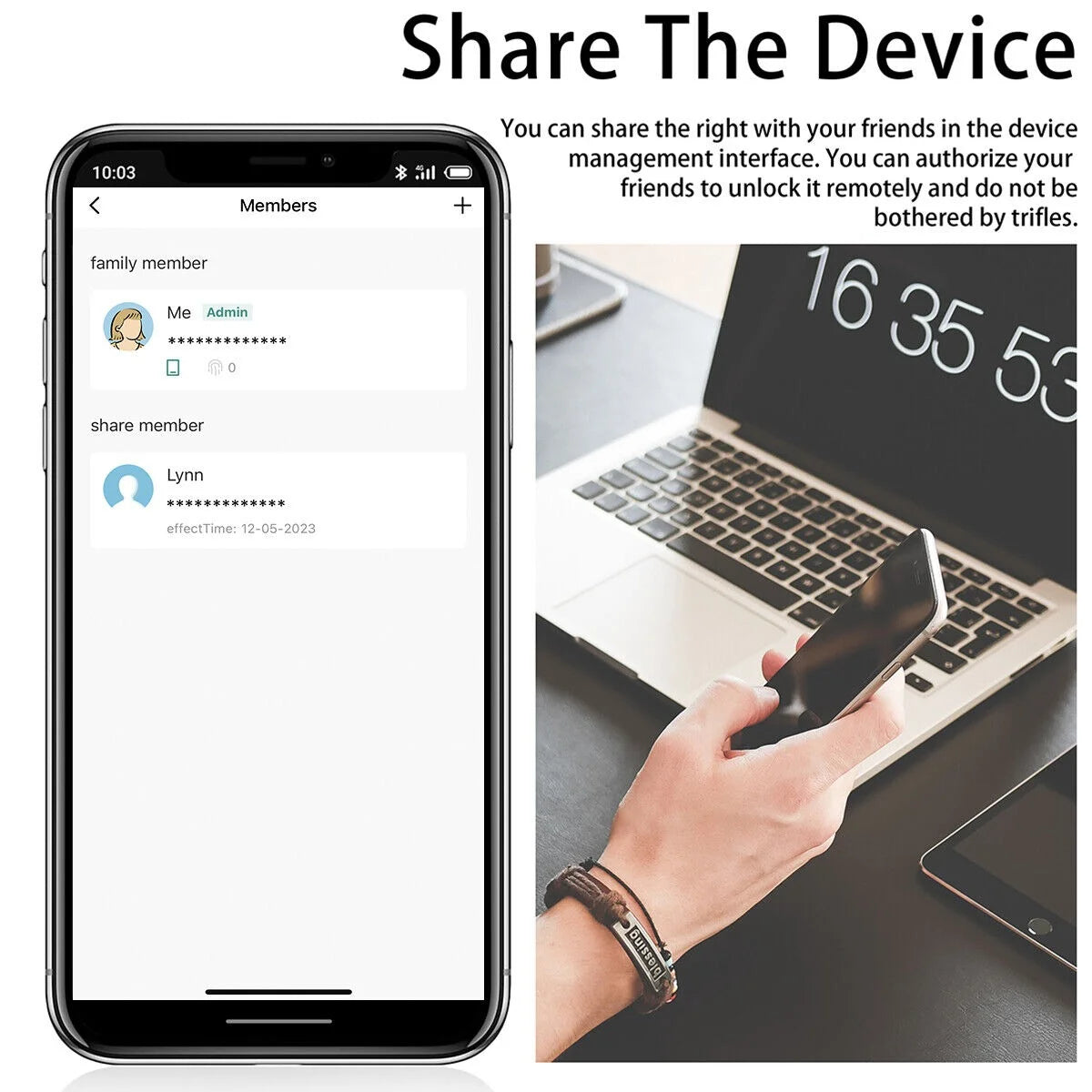 Waterproof Fingerprint Padlock Lock Smart APP Bluetooth Lock Door Keyless