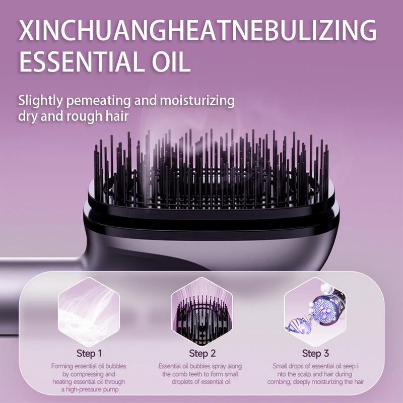 Veinyla Electric Scalp Massage Comb, Portable Electric Scalp Massager, Unique Essential Oil Atomization Function, Nourishes Hair and Relieves Head Pressure. Massager Valentine'S Day Gift