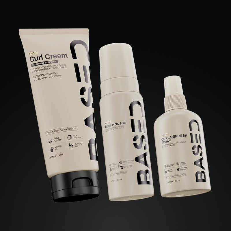 BASED Definition & Volume Duo | Curl Mousse & Curl Cream Bundle