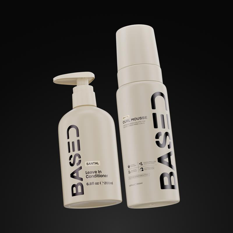 BASED Hydration & Volume Duo | Leave-In Conditioner & Curl Mousse Bundle
