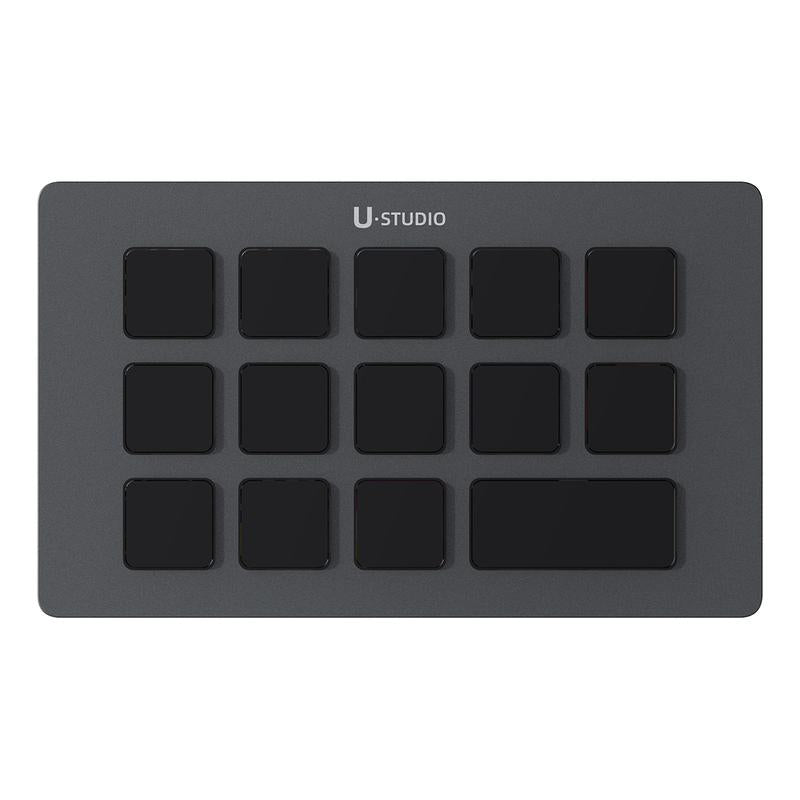Ulanzi D200H Gaming Stream Controller,Control Pad, 7-In-1 Deck U-Studio Stream Controller Keyboard，With 14 LCD Keys, 13 Customizable Macro Keys Dock to Control Apps and Software, Trigger Actions in OBS, Twitch, Youtube, for Mac/Pc