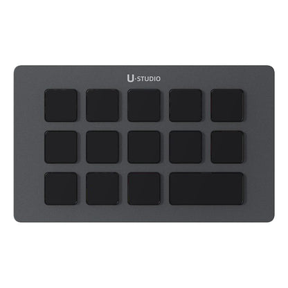 Ulanzi D200H Gaming Stream Controller,Control Pad, 7-In-1 Deck U-Studio Stream Controller Keyboard，With 14 LCD Keys, 13 Customizable Macro Keys Dock to Control Apps and Software, Trigger Actions in OBS, Twitch, Youtube, for Mac/Pc