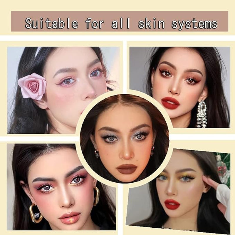 Color Gradient Eye Shadow Stick Set, Two-Color Eye Shadow Makeup Pen Rotation Flash Radiation Eye Shadow Stick Waterproof Sweat Proof Durable Women'S Eye Makeup Eye Shadow Stick Set (146)