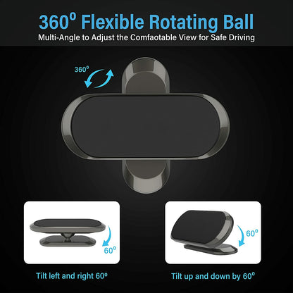 2-Pack Magnetic Phone Holder Car Dashboard Mount Stand for Samsung Galaxy Iphone