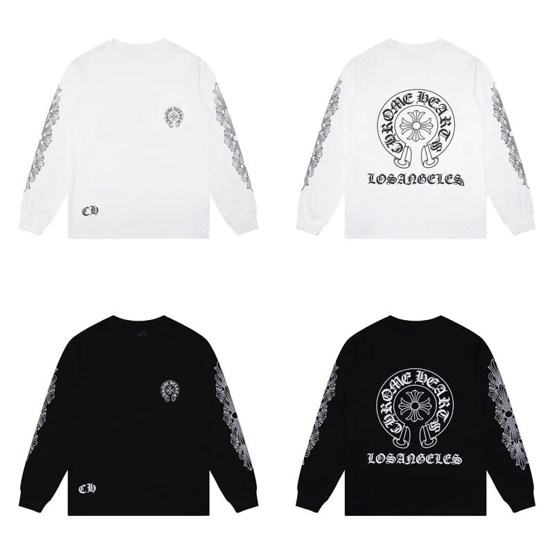 1:1 Chrome Hearts Men's Long-Sleeve T-Shirt Sweatshirt