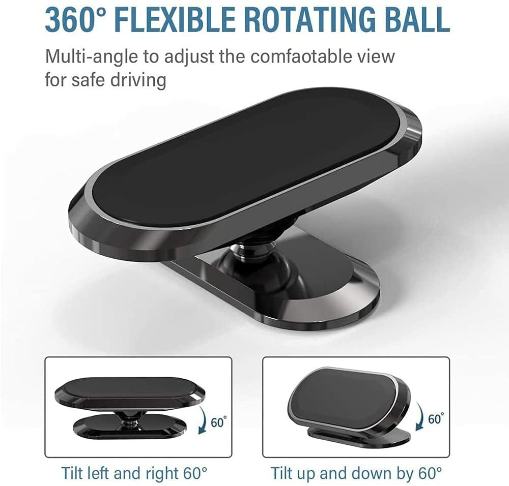 2-Pack Magnetic Phone Holder Car Dashboard Mount Stand for Samsung Galaxy Iphone
