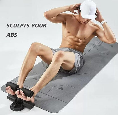 Sit up Exercise Equipment for Home Workouts Sit up Bar Foot Holder Rubber Suction Cup Abs Assistant Device Ab Crunch Machine Sit up Foot Anchor Easy Home Abs Workout Tool