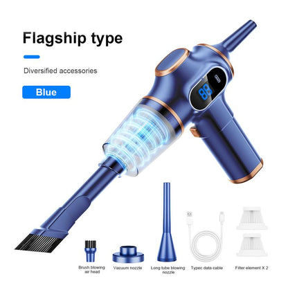 2-In-1 12000Pa Car Vacuum Cleaner Portable Wireless Handheld Vacuum Cleaner, High Power Vacuum Cleaner & Air Purifier, Home Vacuum Cleaner for Sofa, Office, Pet, Home, Smart Power Display, Holiday Gifts Dustbuster Compact Vacuum Mini Car Air Duster