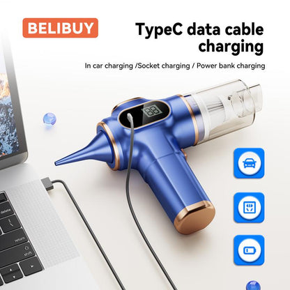 2-In-1 12000Pa Car Vacuum Cleaner Portable Wireless Handheld Vacuum Cleaner, High Power Vacuum Cleaner & Air Purifier, Home Vacuum Cleaner for Sofa, Office, Pet, Home, Smart Power Display, Holiday Gifts Dustbuster Compact Vacuum Mini Car Air Duster