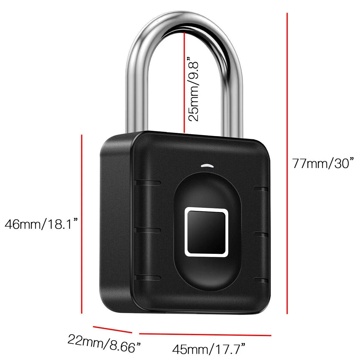 Waterproof Fingerprint Padlock Lock Smart APP Bluetooth Lock Door Keyless