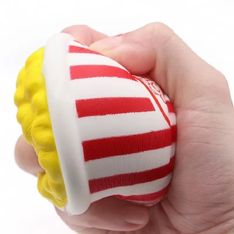 Jumbo Popcorn Anti-Stress Squeeze Toys Kawaii Food Fries Chips Milk Bag Slow Rising Soft Squeeze Toy Fun Gags Joke Party Props