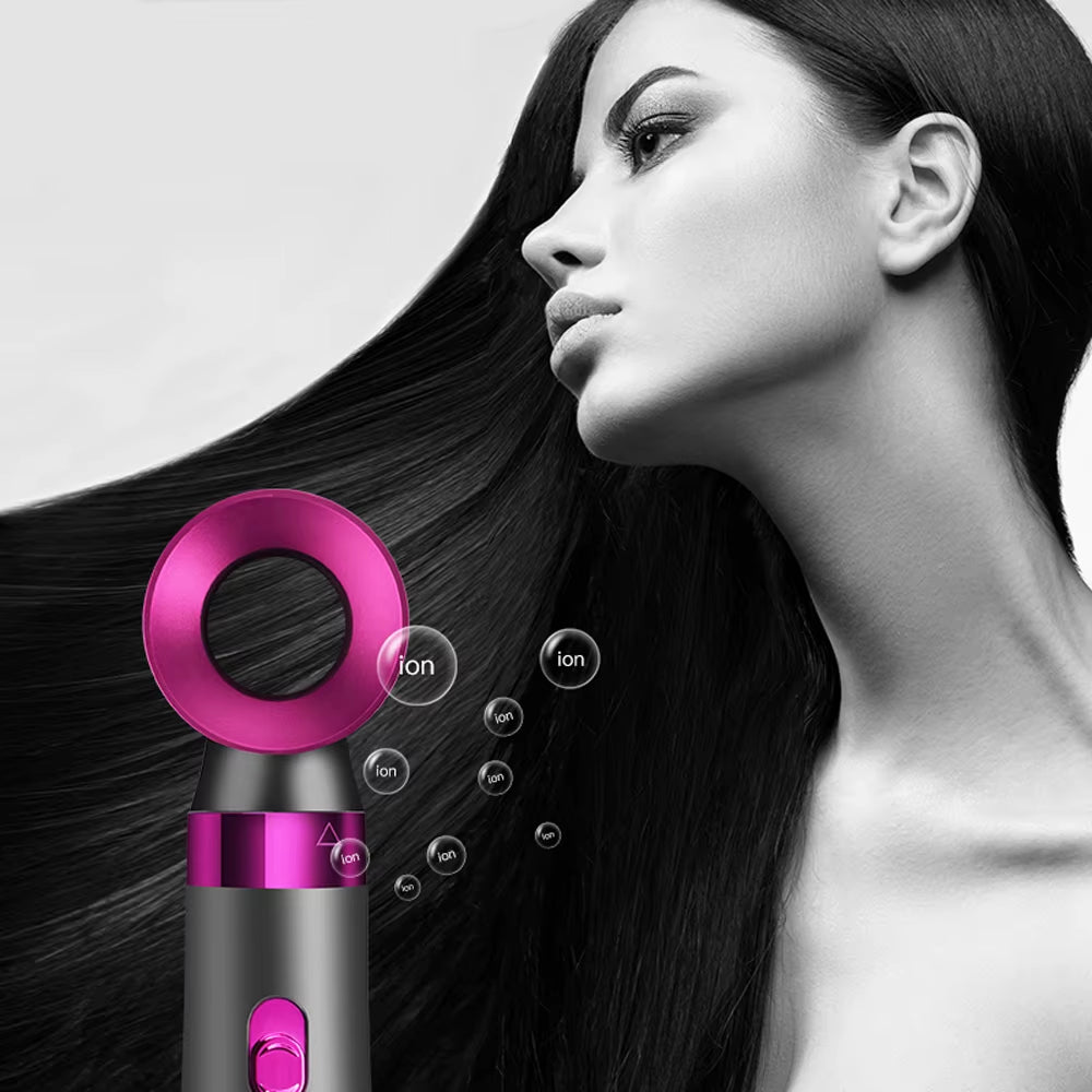 Hot Air Brush 5 in 1 Home Use Multi-Functional Hair Dryer Styler Curler Straightener Comb, 5-In-1 Hair Styling Tool Set Air Com