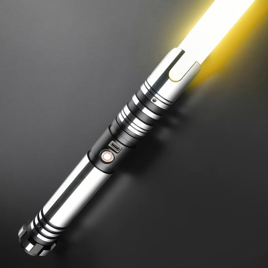 DUPENGDA 115 PIXEL Heavy Duty Metal Handle Duel Light Saber, 32 Sound Effects, 16 Colors, with SD Card, 32-Inch PC Material Blade, Suitable for Outdoor Sports, Halloween Cosplay, Send Family and Friends Birthdays Christmas Best Gift