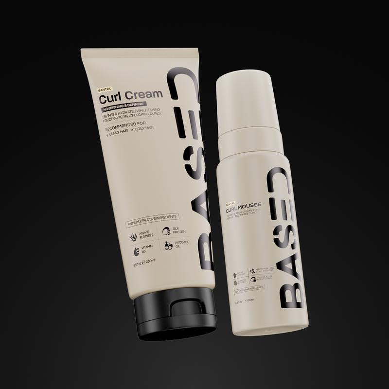 BASED Definition & Volume Duo | Curl Mousse & Curl Cream Bundle