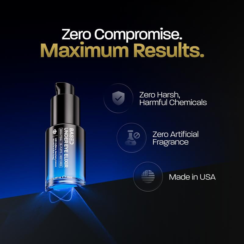BASED under Eye Elixir | Brightens, De-Puffs & Restores under Eyes | Simple, Effective, BASED.
