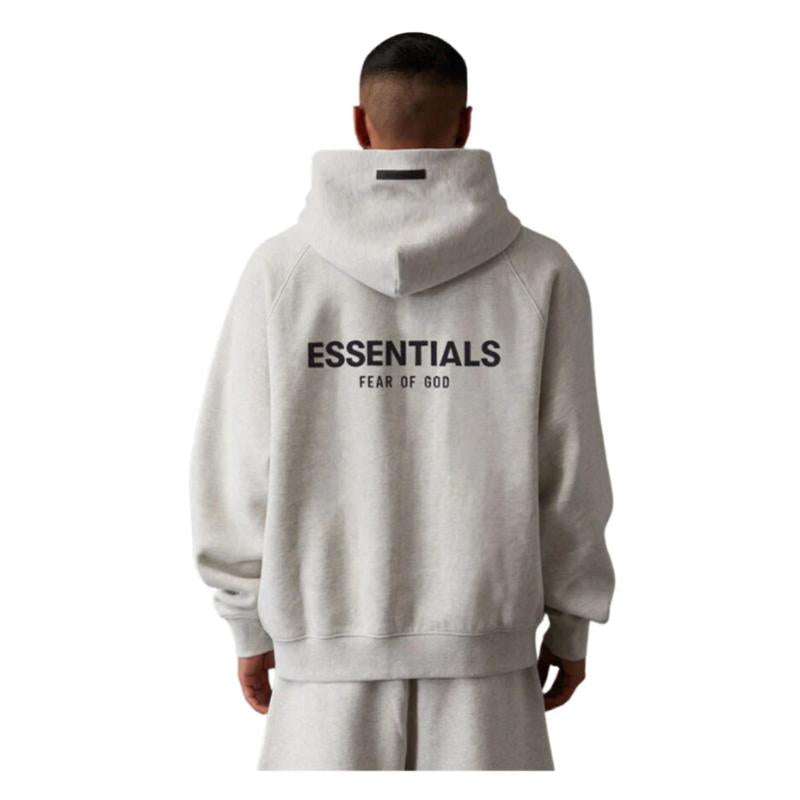 Essentials Fear of God 'Light Oatmeal' Hoodie Streetwear Man Casual Tops Long Sleeve Menswear Soft Fabric Outfits Pullover #Fashionweek #Fallfreshness
