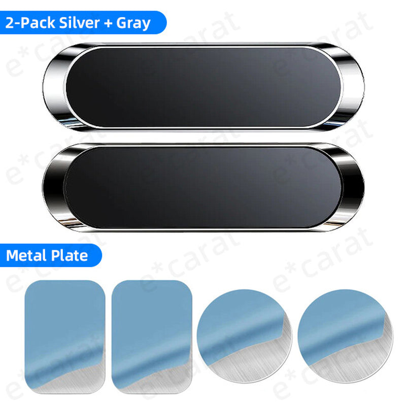 2-Pack Magnetic Phone Holder Car Dashboard Mount Stand for Samsung Galaxy Iphone