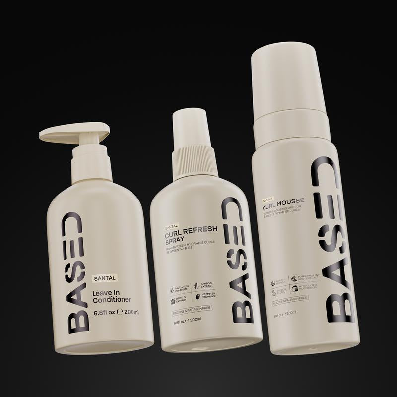 BASED Hydration & Volume Duo | Leave-In Conditioner & Curl Mousse Bundle