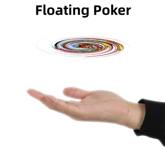 Flying Poker Magic Illusion – Real Floating & Spinning Cards Trick Toy, Beginner Magic Kit Prop for Parties, Science Learners & Stage Shows – Unique Gift Idea for Birthdays & Holidays