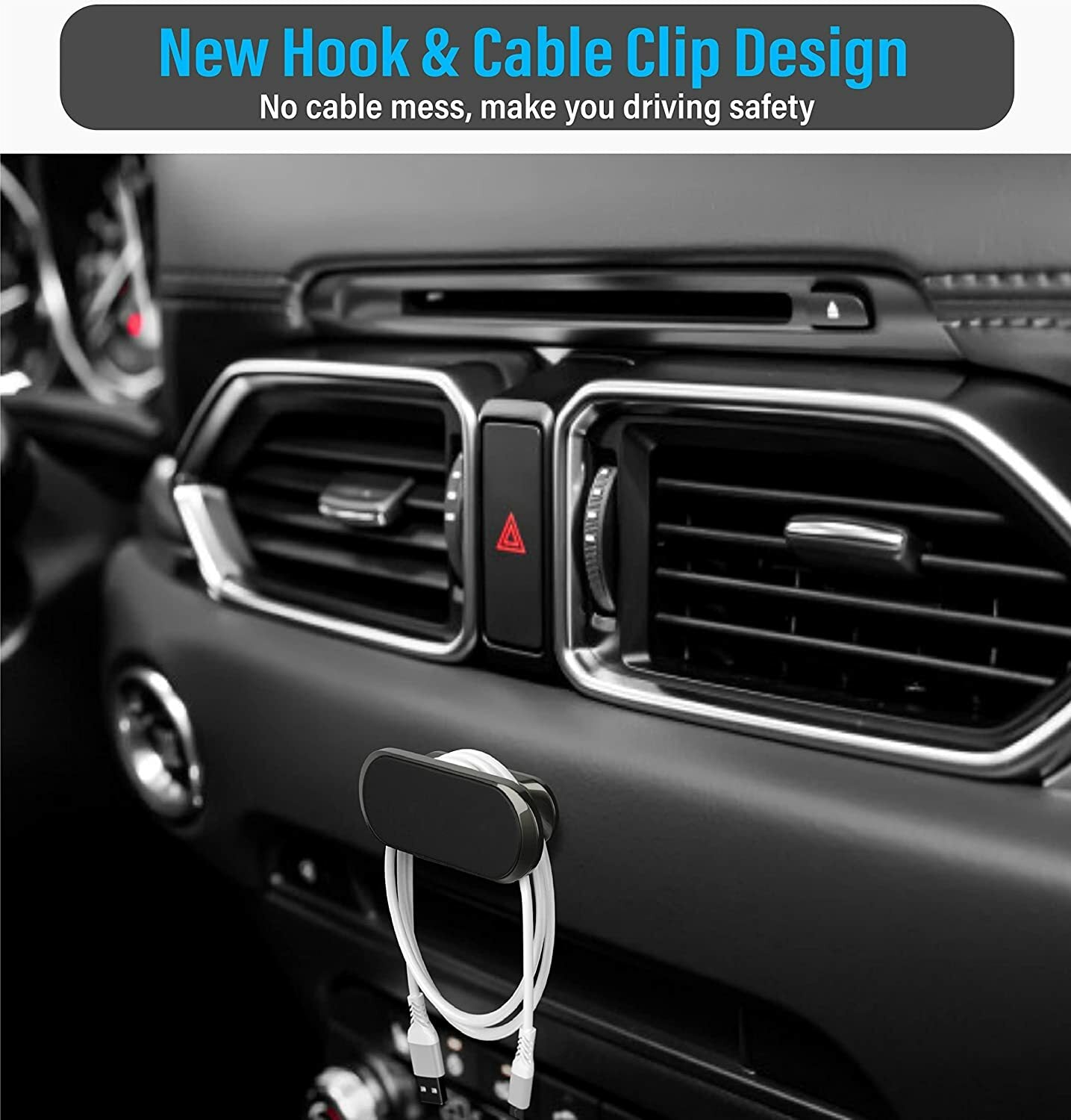 2-Pack Magnetic Phone Holder Car Dashboard Mount Stand for Samsung Galaxy Iphone