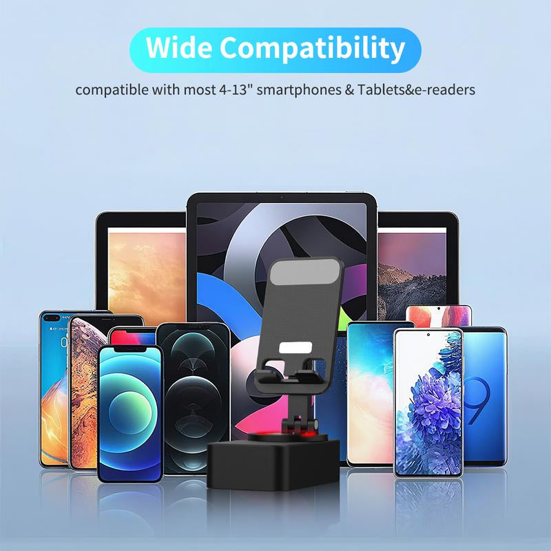 Elecomo Bluetooth Speaker with Charging and Cell Phone Stand,Best Speaker Stand for Iphone/Ipad/Samsung Galaxy,Hd Surround Sound Perfect for Home and Outdoors,Creative Gift