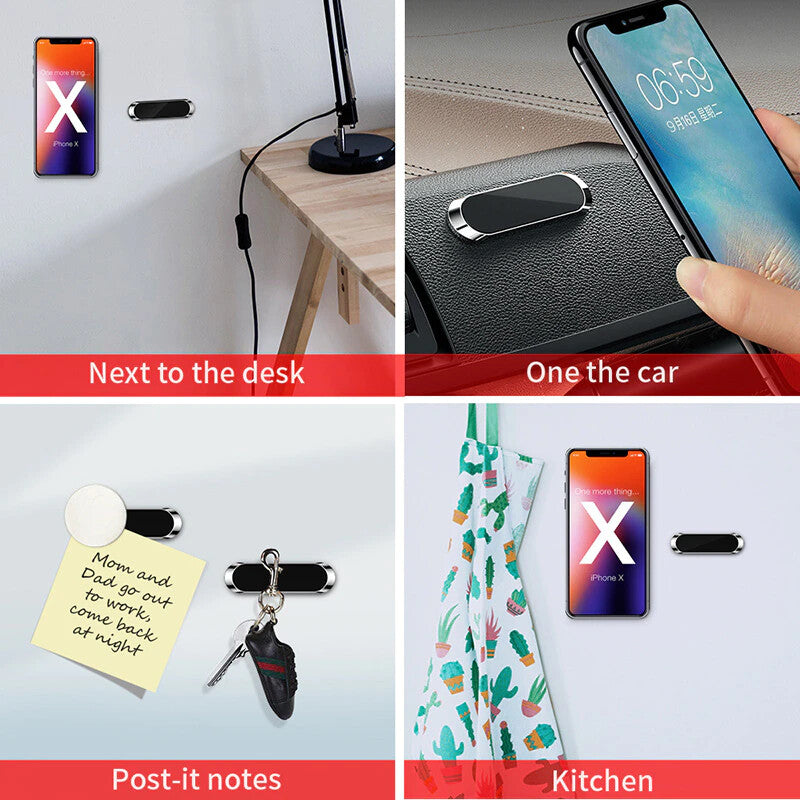 2-Pack Magnetic Phone Holder Car Dashboard Mount Stand for Samsung Galaxy Iphone