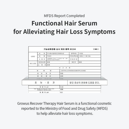 [GROWUS Official Shop] Recover Therapy Hair Booster Serum (0.58 Oz. / 15Ml)