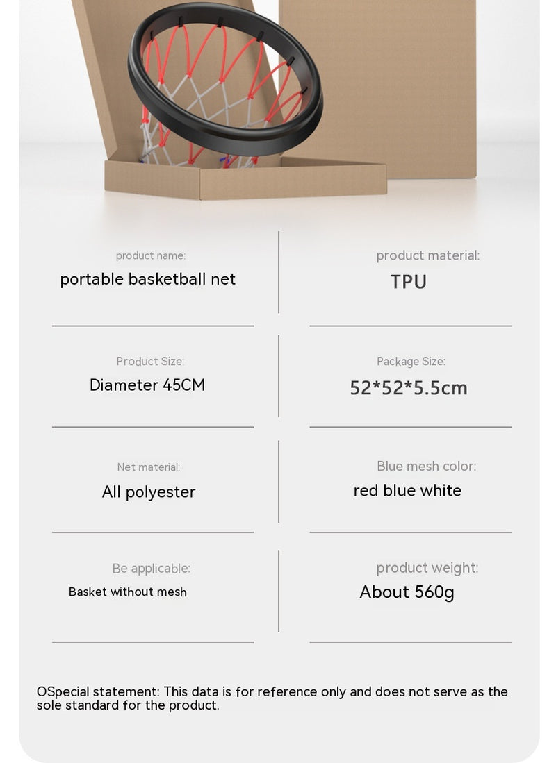 Portable Basketball Net Frame Indoor and Outdoor Removable Professional