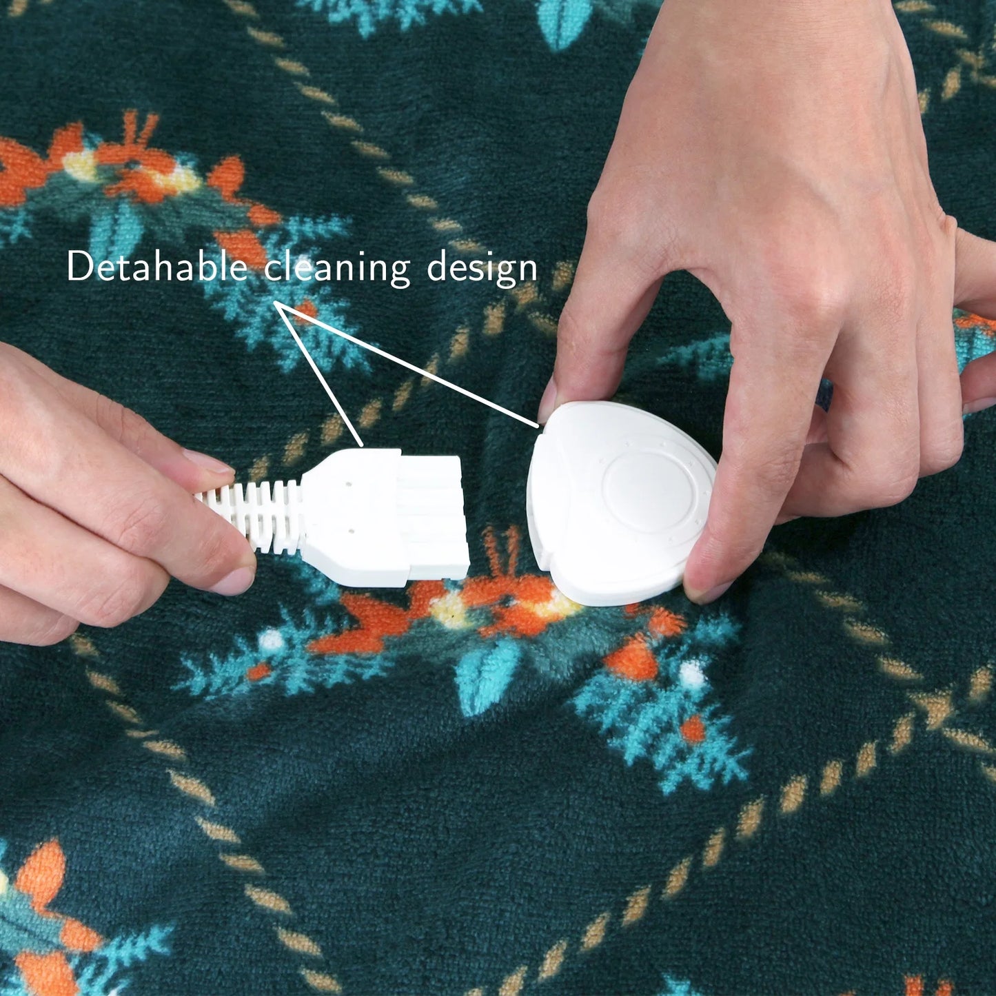 Twin Electric Heated Blanket Green Microplush Sherpa and Reversible Flannel Washable Comfortable with 10 Heat Settings Heated Throw 62"X84"