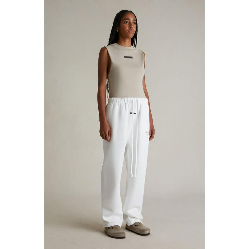 Fear of God ESSENTIALS Men'S Women'S Cloud White Relaxed Sweatpants