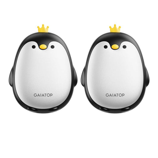 Stay Warm Anywhere GAIATOP Penguin Hand Warmers 2-Pack | 3 Heat Settings, Portable & Rechargeable | Camping, Hunting, Golf, Perfect Gift for Women & Men