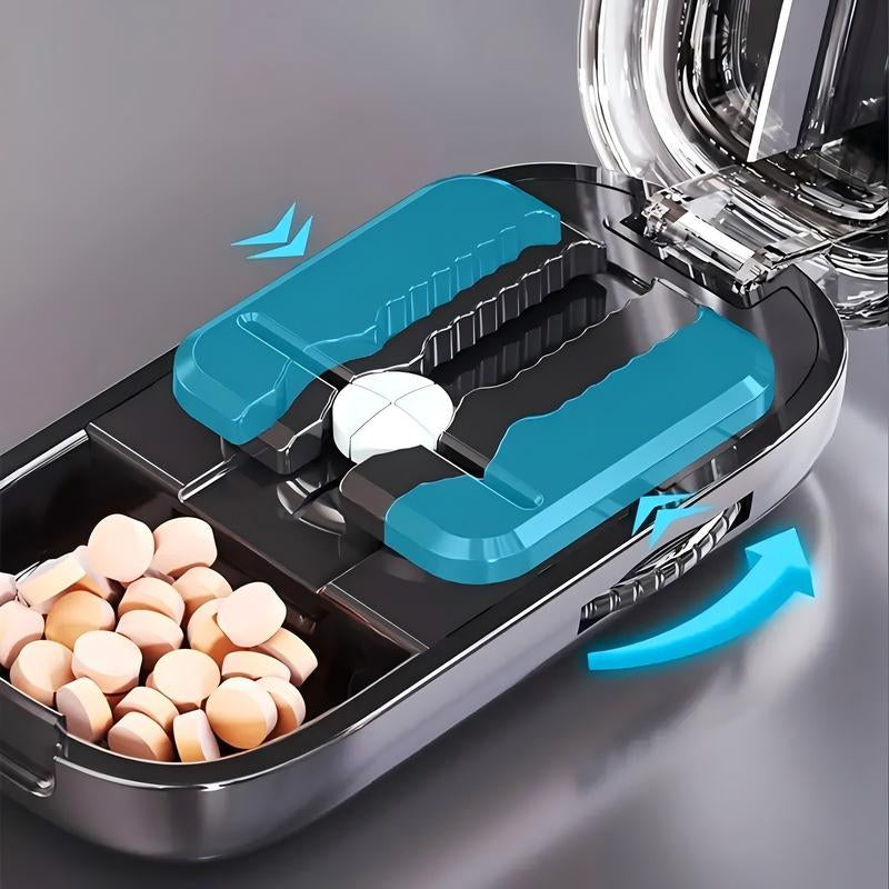 Adjustable Pill Cutter Splitter for Tiny and Small Tablets, Cutting into Pills to 1/2 and 1/4, with Precise Alignment Functionality