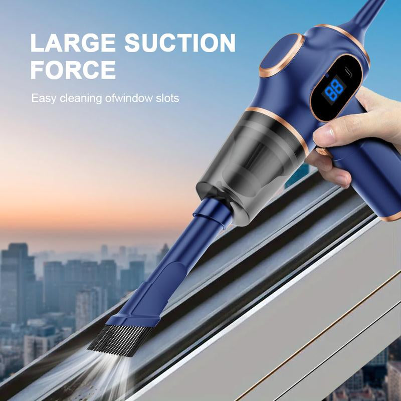 2-In-1 12000Pa Car Vacuum Cleaner Portable Wireless Handheld Vacuum Cleaner, High Power Vacuum Cleaner & Air Purifier, Home Vacuum Cleaner for Sofa, Office, Pet, Home, Smart Power Display, Holiday Gifts Dustbuster Compact Vacuum Mini Car Air Duster
