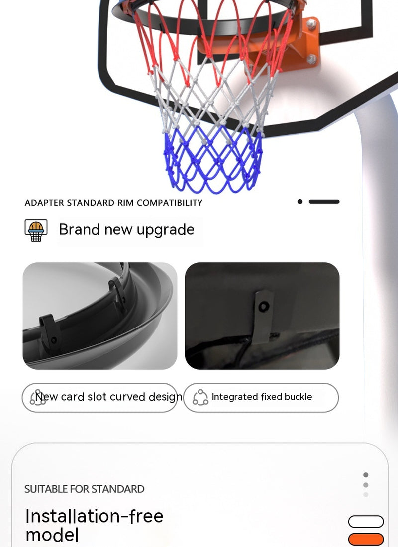 Portable Basketball Net Frame Indoor and Outdoor Removable Professional