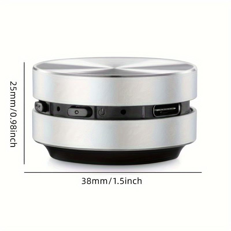 Mini Bone Conduction Wireless Audio Speaker, Absorbs Different Music Effects on Different Objects (Cartons/Glass/Cups, Etc.) Connect with Smartphone