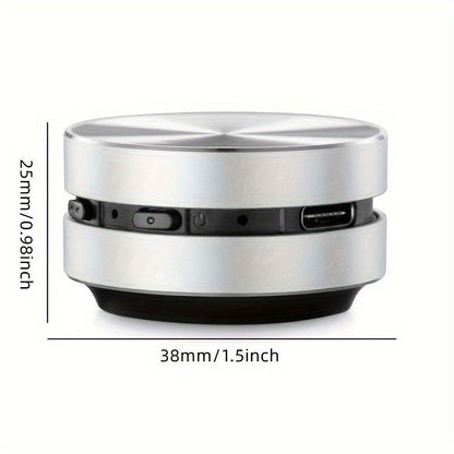 Mini Bone Conduction Wireless Audio Speaker, Absorbs Different Music Effects on Different Objects (Cartons/Glass/Cups, Etc.) Connect with Smartphone